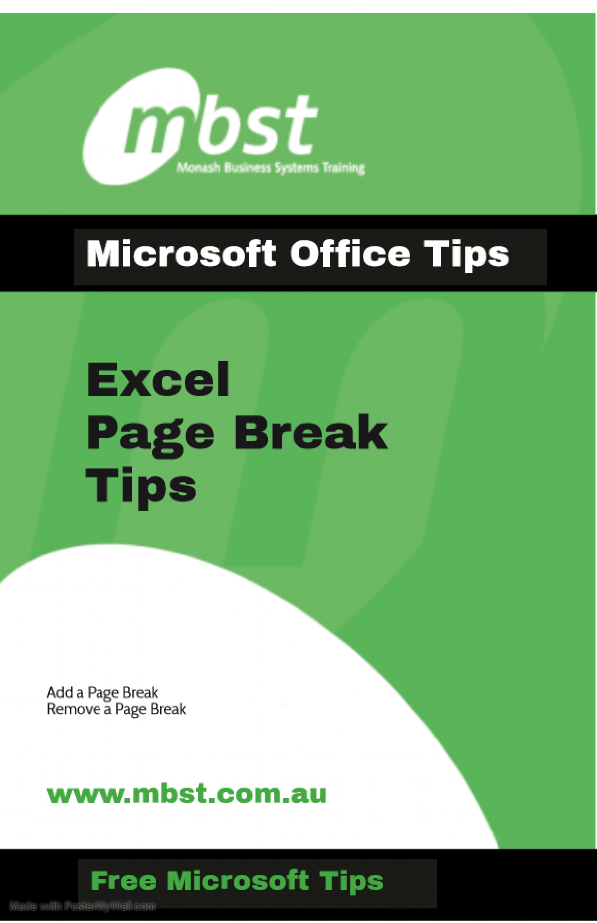 Excel Page Break Tips